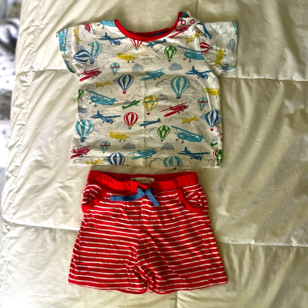 Mini Boden Tshirt & Short Set